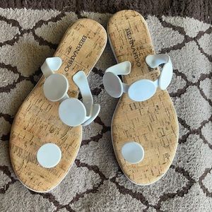 Bernardo Jelly/ Cork Sandals size 7